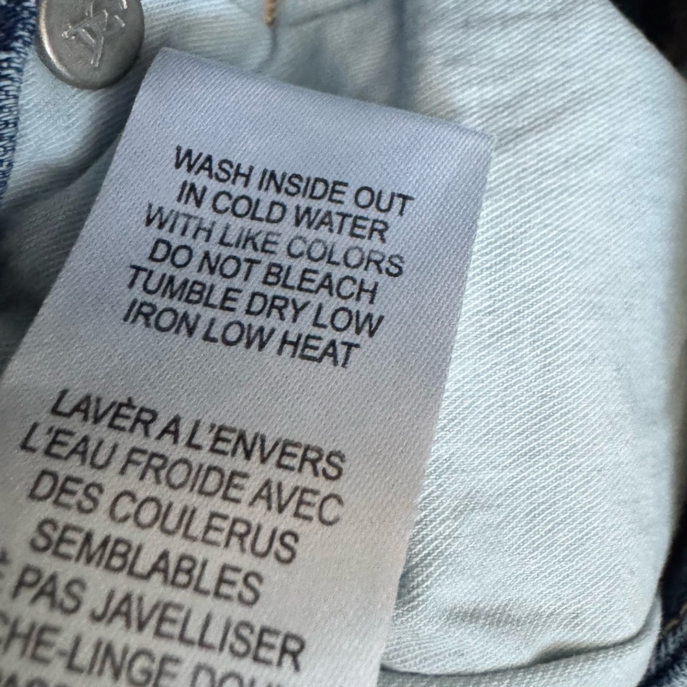 GOOD AMERICAN Jeans Women’s Size 26 Med Wash Distressed Good Legs Organic Cotton - Picture 5 of 10